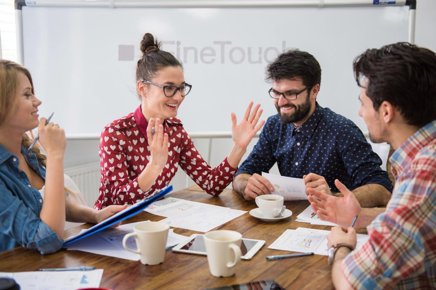 Equipe FineTouch en phase de travail